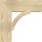 Ekena Millwork Thorton Block Rough Sawn Bracket, Douglas Fir, 6"W x 22"D x 22"H BKT06X22X22THR05RDF - alternate 2
